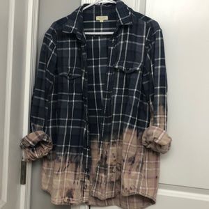 Upcycled Dip dyed Flannel